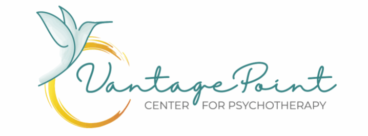 Logo of Vintage Hope Center for Psychology with artistic brushstroke design.